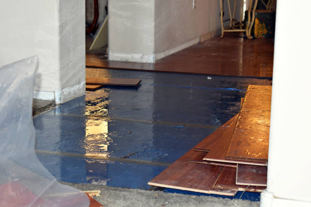 Professional Flood Damage Restoration technician working in Cutler, OH